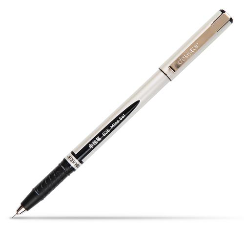 办公用品 得力s36中性笔碳素笔水笔签字笔办公文具书写笔0.5mm